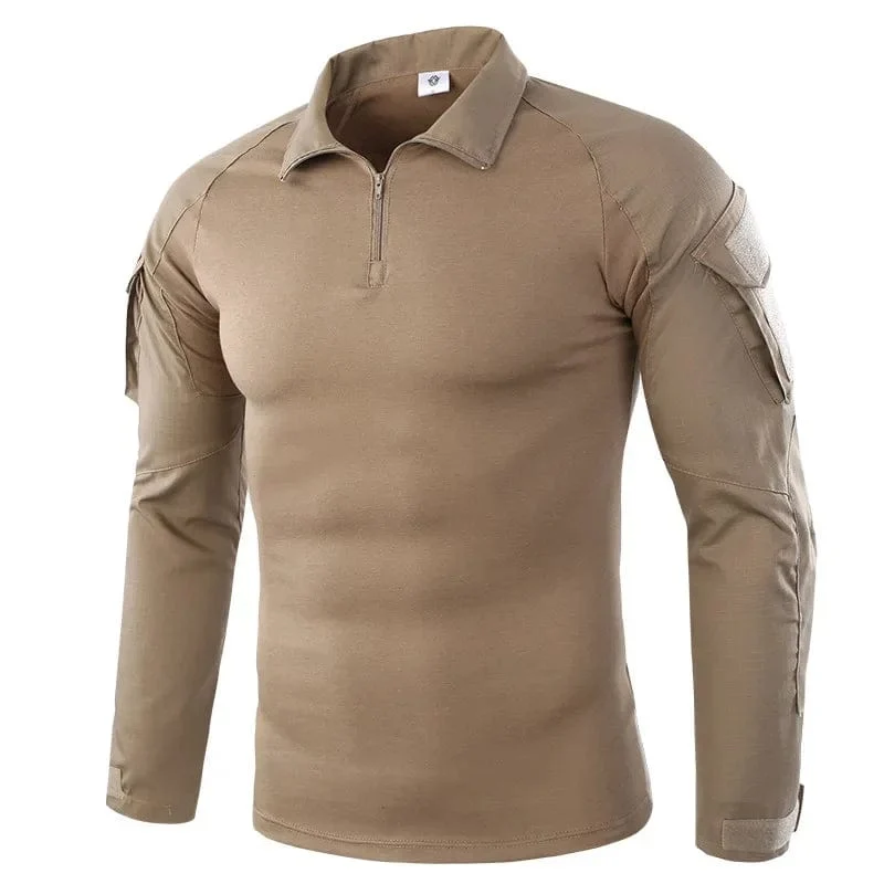 Combat Uniform Shirt Camouflage US Asiatische Größe S-3XL Cargo Sport Tops Airsoft Paintball Taktische T-Shirts Wandern