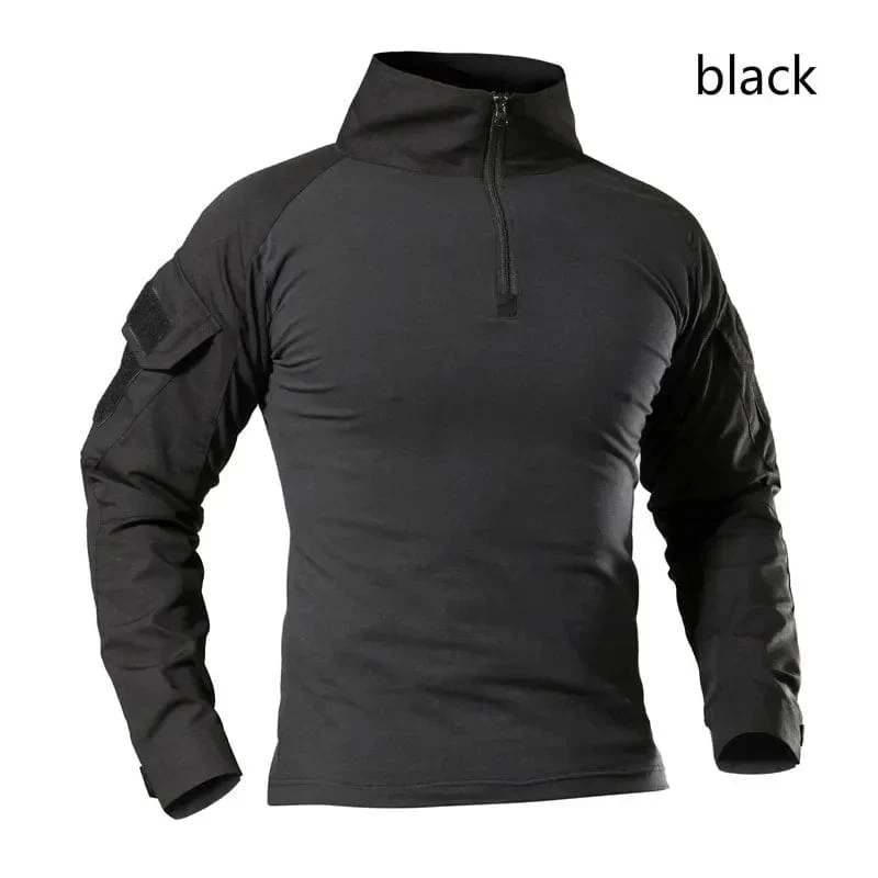 Combat Uniform Shirt Camouflage US Asiatische Größe S-3XL Cargo Sport Tops Airsoft Paintball Taktische T-Shirts Wandern