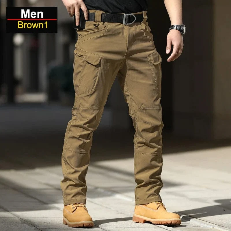 CHRLCK Herren Kratzfeste Taktische Hose Elastizität Wanderhose Herren Wasserdicht Jagd Angeln Camping Hose Verschleißfest