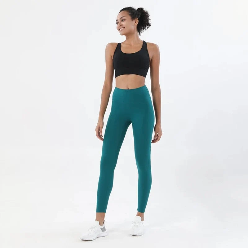 SOISOU Nylon Yoga Set frauen Trainingsanzug Gym Fitness Set Frau 2 Stück Leggings Sport Bh Atmungsaktive Sportwear Frau Kleidung