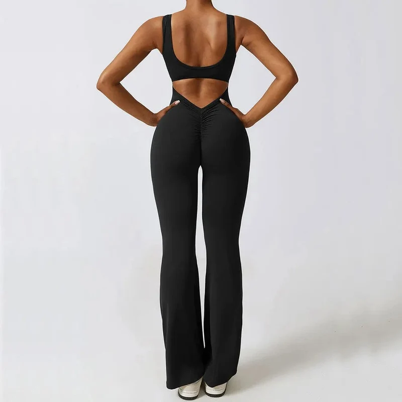 Frauen Overalls Einteiliges Yoga Anzug Tanz Bauch Straffung Fitness Workout Set Stretch Body Gym Kleidung Push-Up Sportswear