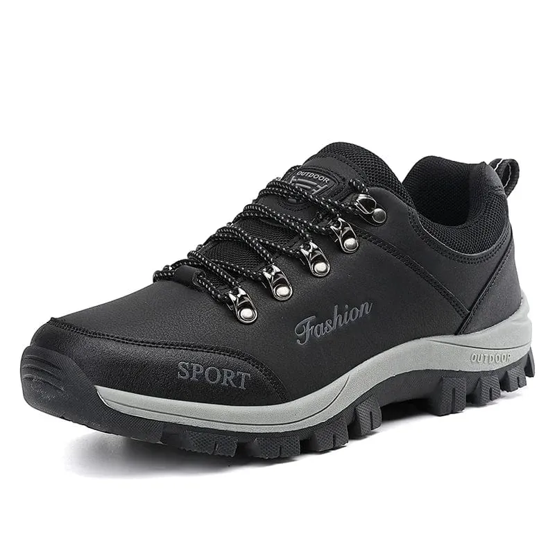 Männer Wanderschuhe Wasserdichte Leder Schnee Stiefel Männer Turnschuhe 2023 Outdoor Plüsch Spitze-up Nicht Slip Klettern Schuhe Männer wandern Stiefel