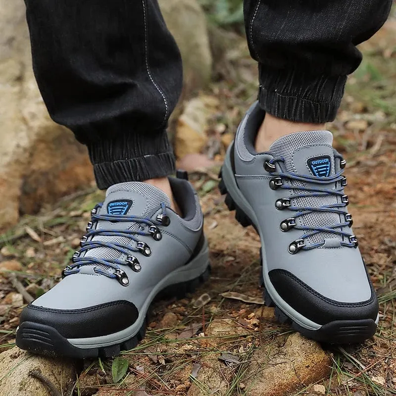 Männer Wanderschuhe Wasserdichte Leder Schnee Stiefel Männer Turnschuhe 2023 Outdoor Plüsch Spitze-up Nicht Slip Klettern Schuhe Männer wandern Stiefel