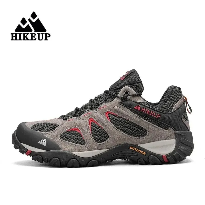 HIKEUP Männer Schuhe Atmungsaktive Spritzwassergeschützte Outdoor Wanderschuhe Bergsteigen Sport Männer Jagd Trekking Sneaker
