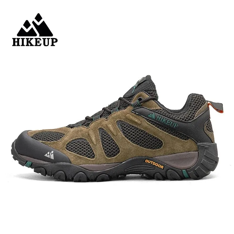 HIKEUP Männer Schuhe Atmungsaktive Spritzwassergeschützte Outdoor Wanderschuhe Bergsteigen Sport Männer Jagd Trekking Sneaker