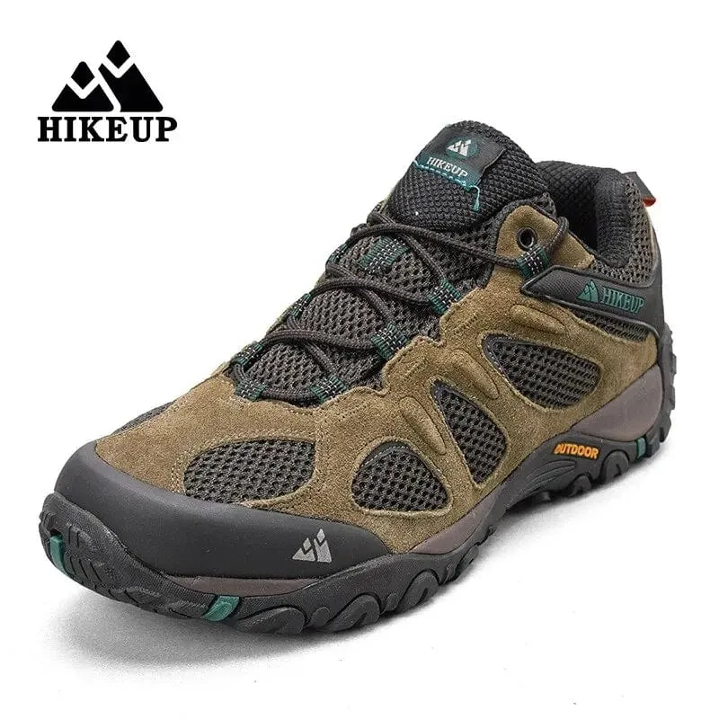 HIKEUP Männer Schuhe Atmungsaktive Spritzwassergeschützte Outdoor Wanderschuhe Bergsteigen Sport Männer Jagd Trekking Sneaker