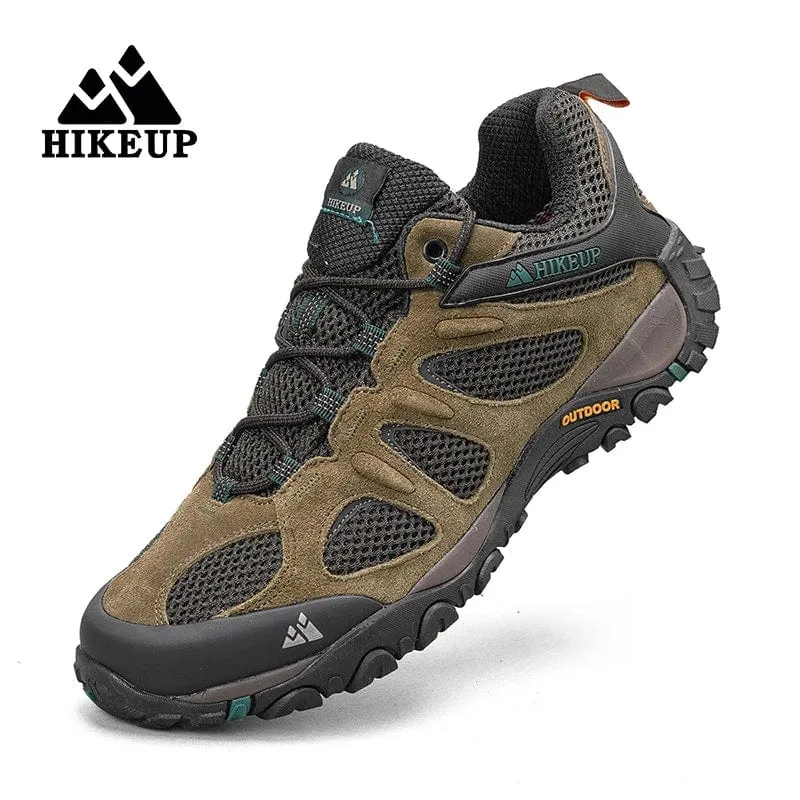 HIKEUP Männer Schuhe Atmungsaktive Spritzwassergeschützte Outdoor Wanderschuhe Bergsteigen Sport Männer Jagd Trekking Sneaker