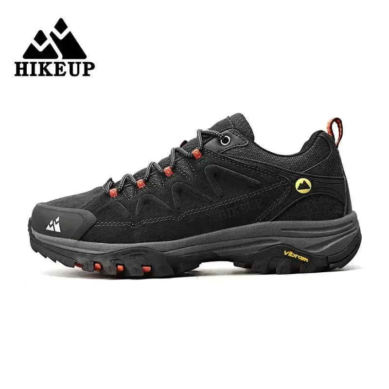 HIKEUP Leder Herren Outdoor Wanderschuhe Tourist Trekking Turnschuhe Bergsteigen Trail Jogging Schuhe Für Männer Factory Outlet
