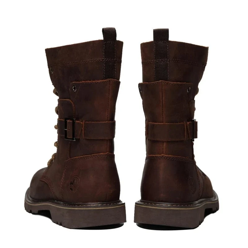Wanderschuhe Herren wasserdichte Jagdstiefel Tactical Desert Combat Stiefeletten Herren Militär Damen Arbeits Leder Wanderschuhe