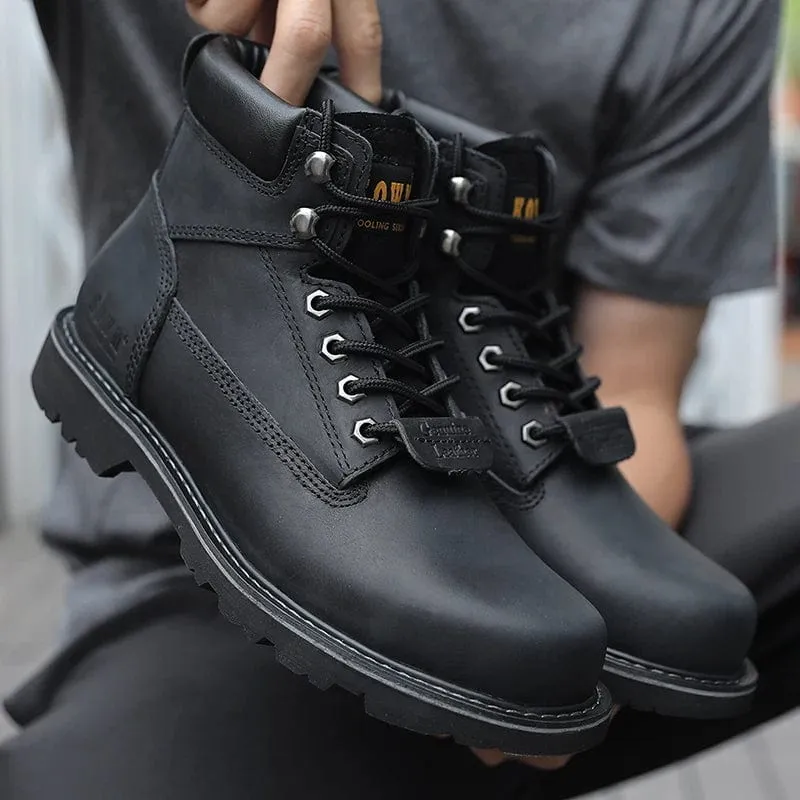 Wanderschuhe Herren wasserdichte Jagdstiefel Tactical Desert Combat Stiefeletten Herren Militär Damen Arbeits Leder Wanderschuhe