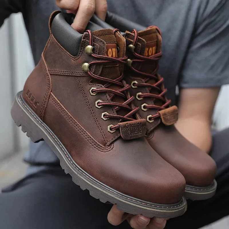 Wanderschuhe Herren wasserdichte Jagdstiefel Tactical Desert Combat Stiefeletten Herren Militär Damen Arbeits Leder Wanderschuhe