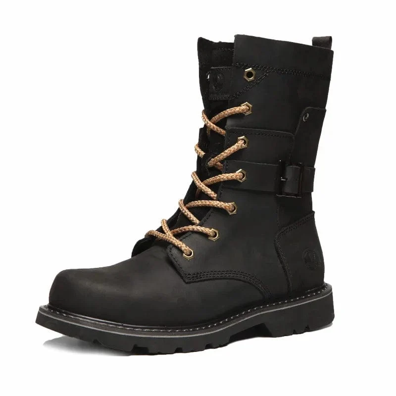 Wanderschuhe Herren wasserdichte Jagdstiefel Tactical Desert Combat Stiefeletten Herren Militär Damen Arbeits Leder Wanderschuhe