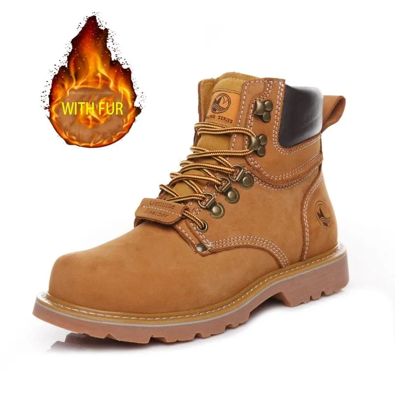 Wanderschuhe Herren wasserdichte Jagdstiefel Tactical Desert Combat Stiefeletten Herren Militär Damen Arbeits Leder Wanderschuhe