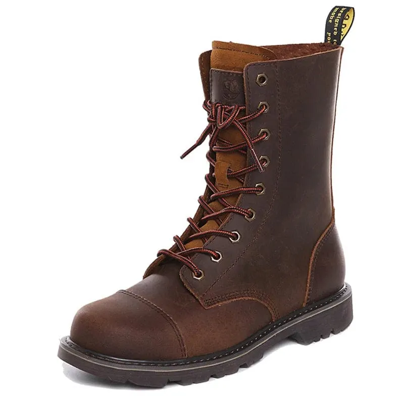 Wanderschuhe Herren wasserdichte Jagdstiefel Tactical Desert Combat Stiefeletten Herren Militär Damen Arbeits Leder Wanderschuhe