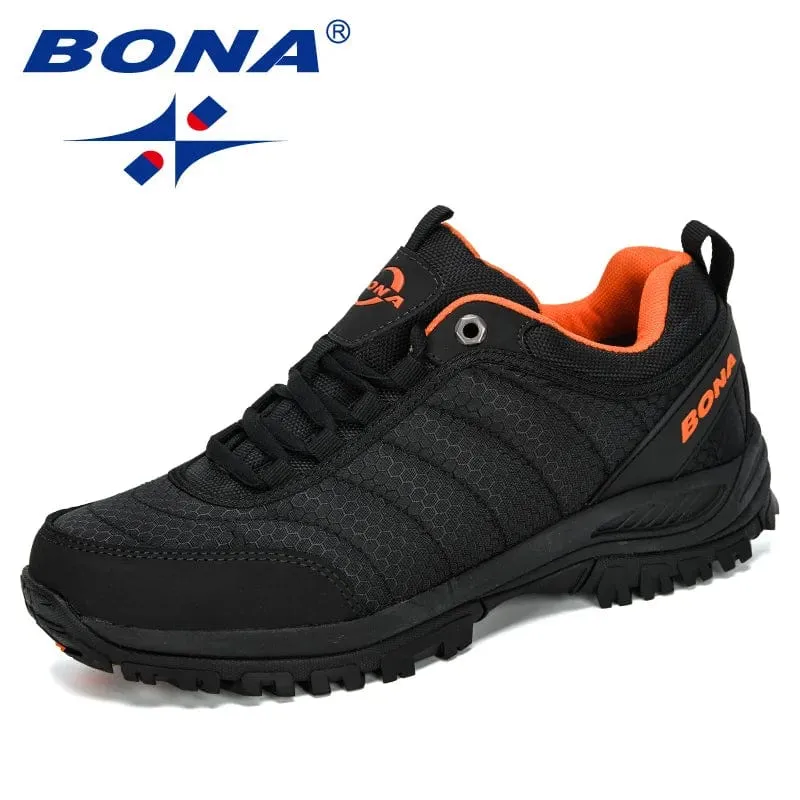 BONA Neue Ankunft Wandern Schuhe Mann Bergsteigen Schuhe Outdoor Trainer Schuhe Männer Trekking Sport Turnschuhe Männlichen Bequemen
