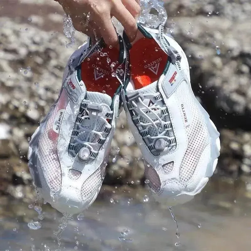 HUMTTO Wandern Schuhe für Frauen Sommer Turnschuhe Outdoor Trekking Schuhe Frauen Atmungsaktiv Schnell Trocknend Strand Sandalen HT-2605