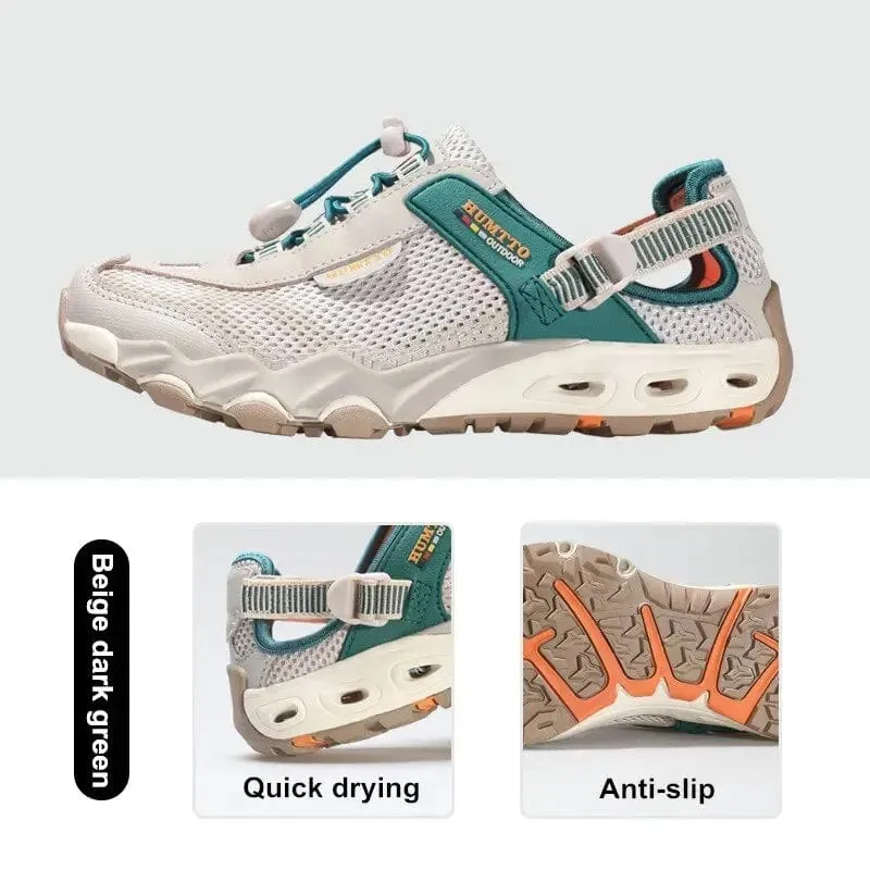 HUMTTO Wandern Schuhe für Frauen Sommer Turnschuhe Outdoor Trekking Schuhe Frauen Atmungsaktiv Schnell Trocknend Strand Sandalen HT-2605