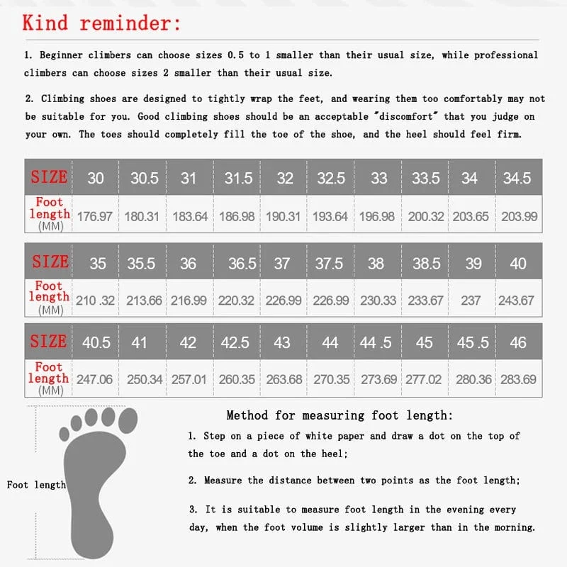 Professionelle Kletterschuhe für drinnen und draußen, Kletterschuhe für Anfänger, Einstiegsschuhe zum Klettern und Bouldern