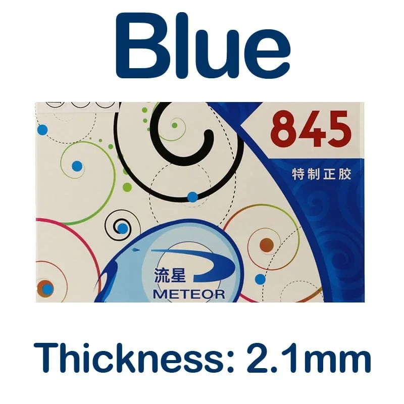 Original METEOR 845 Blauer Tischtennis-Gummi mit Noppen, schneller Angriff, kurzer Pips-Offensiv-Ping-Pong-Schwamm, ITTF-zugelassen