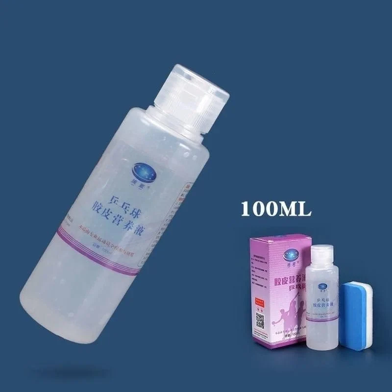 Liulan Tischtennis-Gummi-Nährstofflösung stellt die Vitalität der Gummioberfläche wieder her. 100 ml Tischtennisschläger-Gummi-Nährstoff