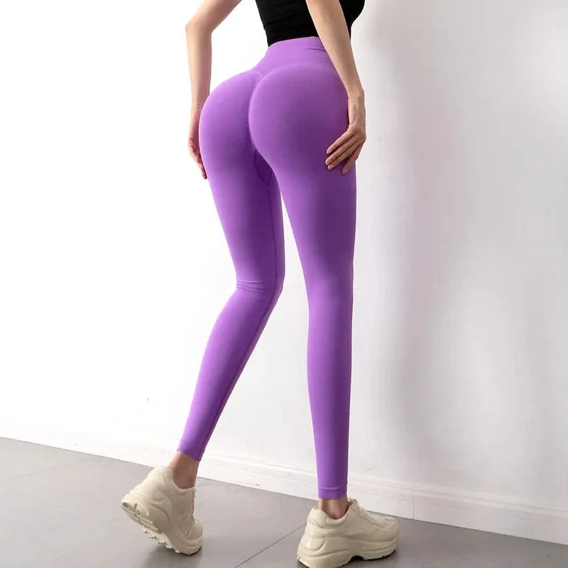 Hohe Taille Push-Up Nahtlose Sport Legging Frauen Yoga Hosen Super Stretchy Gym Workout Strumpfhosen Sport Leggings Laufhose