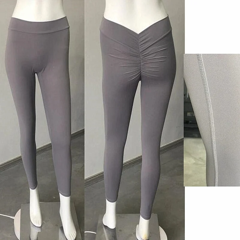 2024 24 farben Nylon Zurück V Butt Yoga Hosen Frauen Hohe Taille Fitness Workout Gym Laufen Scrunch Leggings Shorts aktive Tragen