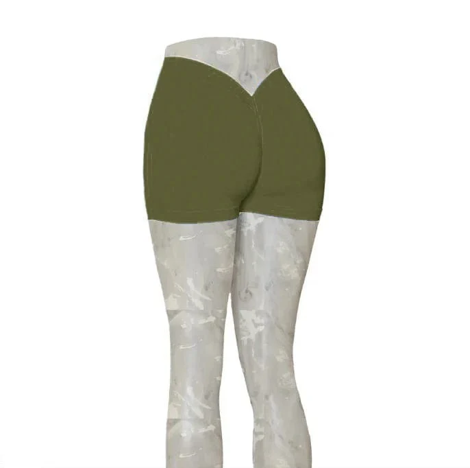 2024 24 farben Nylon Zurück V Butt Yoga Hosen Frauen Hohe Taille Fitness Workout Gym Laufen Scrunch Leggings Shorts aktive Tragen