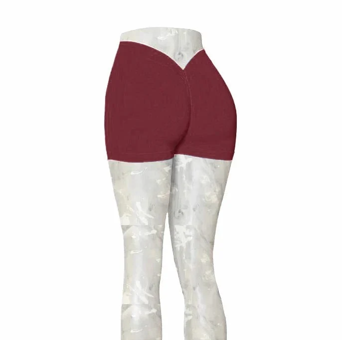 2024 24 farben Nylon Zurück V Butt Yoga Hosen Frauen Hohe Taille Fitness Workout Gym Laufen Scrunch Leggings Shorts aktive Tragen