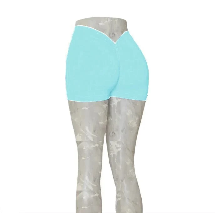 2024 24 farben Nylon Zurück V Butt Yoga Hosen Frauen Hohe Taille Fitness Workout Gym Laufen Scrunch Leggings Shorts aktive Tragen