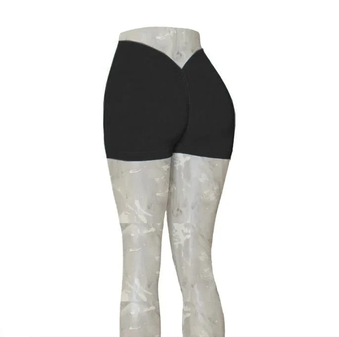 2024 24 farben Nylon Zurück V Butt Yoga Hosen Frauen Hohe Taille Fitness Workout Gym Laufen Scrunch Leggings Shorts aktive Tragen