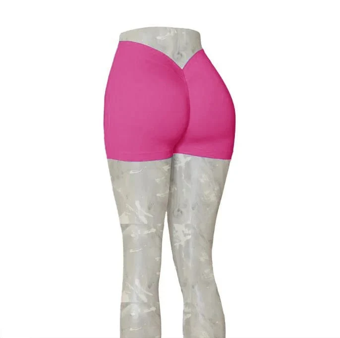 2024 24 farben Nylon Zurück V Butt Yoga Hosen Frauen Hohe Taille Fitness Workout Gym Laufen Scrunch Leggings Shorts aktive Tragen