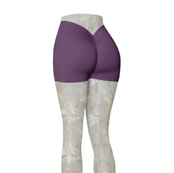 2024 24 farben Nylon Zurück V Butt Yoga Hosen Frauen Hohe Taille Fitness Workout Gym Laufen Scrunch Leggings Shorts aktive Tragen