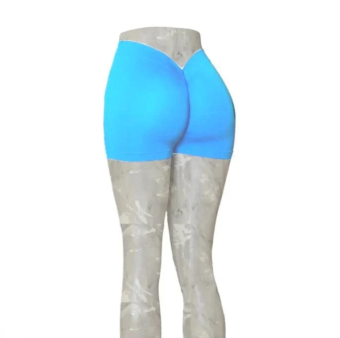 2024 24 farben Nylon Zurück V Butt Yoga Hosen Frauen Hohe Taille Fitness Workout Gym Laufen Scrunch Leggings Shorts aktive Tragen