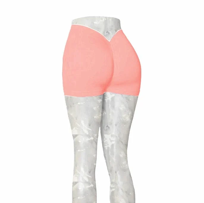 2024 24 farben Nylon Zurück V Butt Yoga Hosen Frauen Hohe Taille Fitness Workout Gym Laufen Scrunch Leggings Shorts aktive Tragen