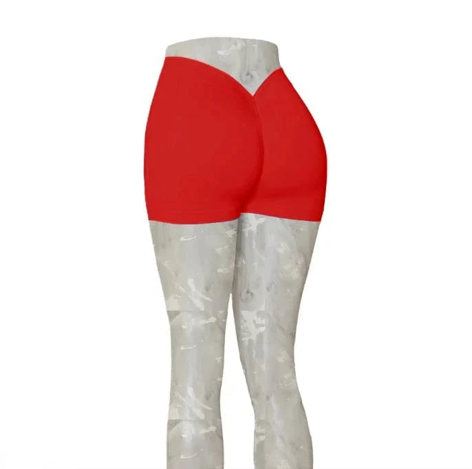 2024 24 farben Nylon Zurück V Butt Yoga Hosen Frauen Hohe Taille Fitness Workout Gym Laufen Scrunch Leggings Shorts aktive Tragen