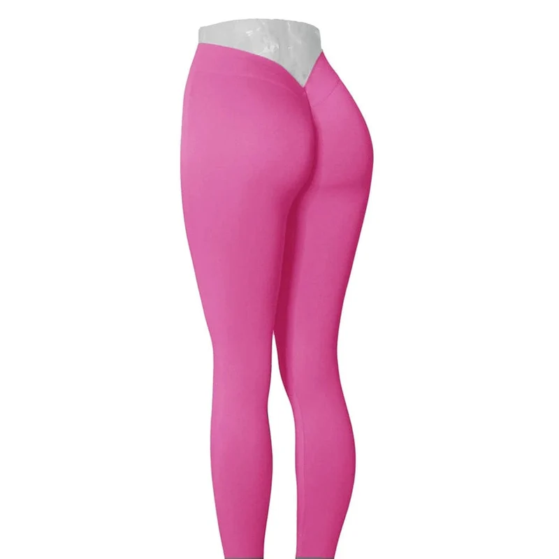 2024 24 farben Nylon Zurück V Butt Yoga Hosen Frauen Hohe Taille Fitness Workout Gym Laufen Scrunch Leggings Shorts aktive Tragen