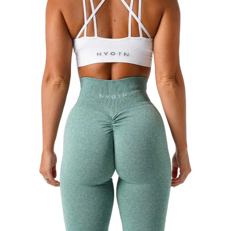 NVGTN gesprenkelte Scrunch-nahtlose Leggings für Damen, weiche Trainingsstrumpfhose, Fitness-Outfits, Yoga-Hose, Fitnessstudio