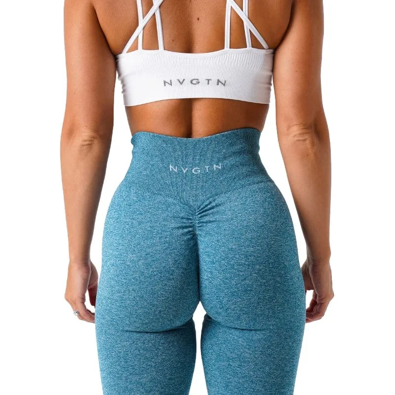 NVGTN gesprenkelte Scrunch-nahtlose Leggings für Damen, weiche Trainingsstrumpfhose, Fitness-Outfits, Yoga-Hose, Fitnessstudio