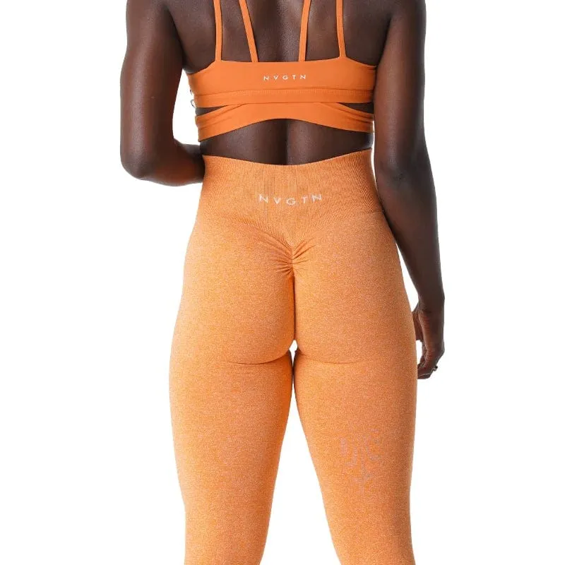 NVGTN gesprenkelte Scrunch-nahtlose Leggings für Damen, weiche Trainingsstrumpfhose, Fitness-Outfits, Yoga-Hose, Fitnessstudio