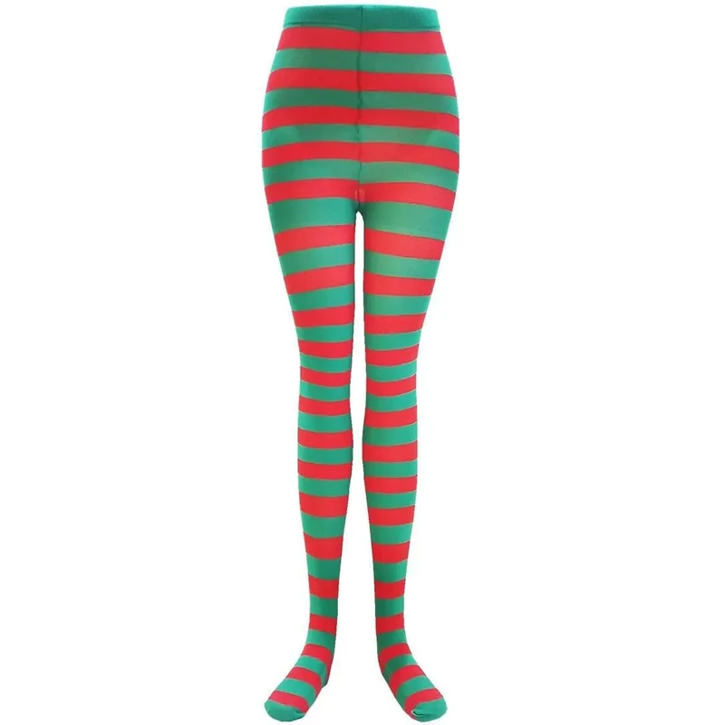 FCCEXIO Gestreifte Yoga-Leggings für Damen, mit Aufdruck im Gothic-Stil, lange Strumpfhose, lässig, Punk, Damen, Sport, hohe Taille, Workout, elastische Leggings