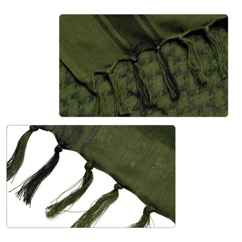 Keffiyeh Taktischer Wüstenschal, Shemagh, Kopf- und Halstuch, arabischer Schal, Keffiyeh-Schal, Wickeltuch für Damen und Herren