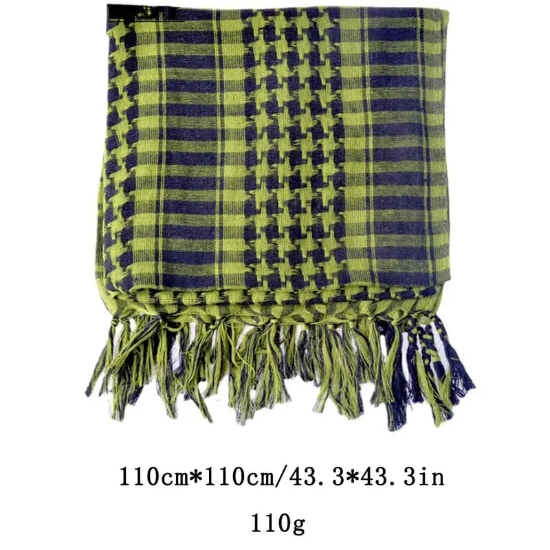 Keffiyeh Taktischer Wüstenschal, Shemagh, Kopf- und Halstuch, arabischer Schal, Keffiyeh-Schal, Wickeltuch für Damen und Herren