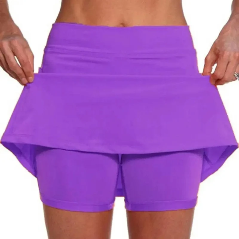 Solide Yoga Shorts Sport Frauen Schlank Hohe Taille Kurzen Rock Fitness Yoga Kurzen Sommer Laufen Tennis Legging Workout Gym Shorts