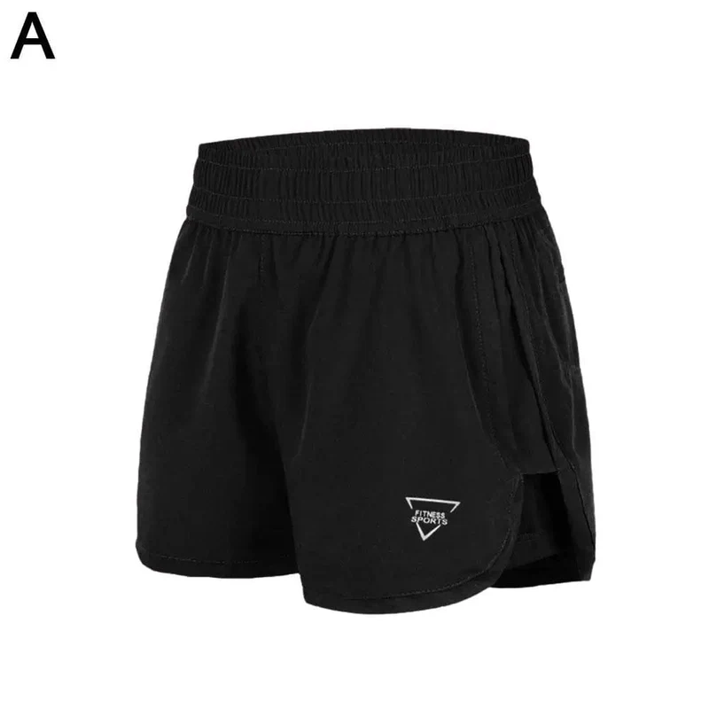 Frauen Elastische Hohe Taille Kurze Hosen Gefälschte Zwei Stücke Yoga Leggings Running Training Shorts Lässige Quick Dry Fitness Shorts