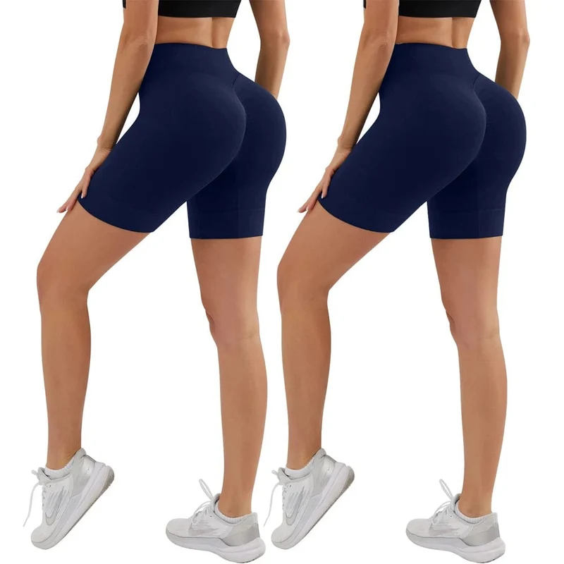 YADIFEN Nahtlose Sport-Shorts, hohe Taille, Push-Up-Yoga-Leggings, Elastizität, Laufen, Yoga-Shorts, atmungsaktiv, Damen-Radsport-Shorts
