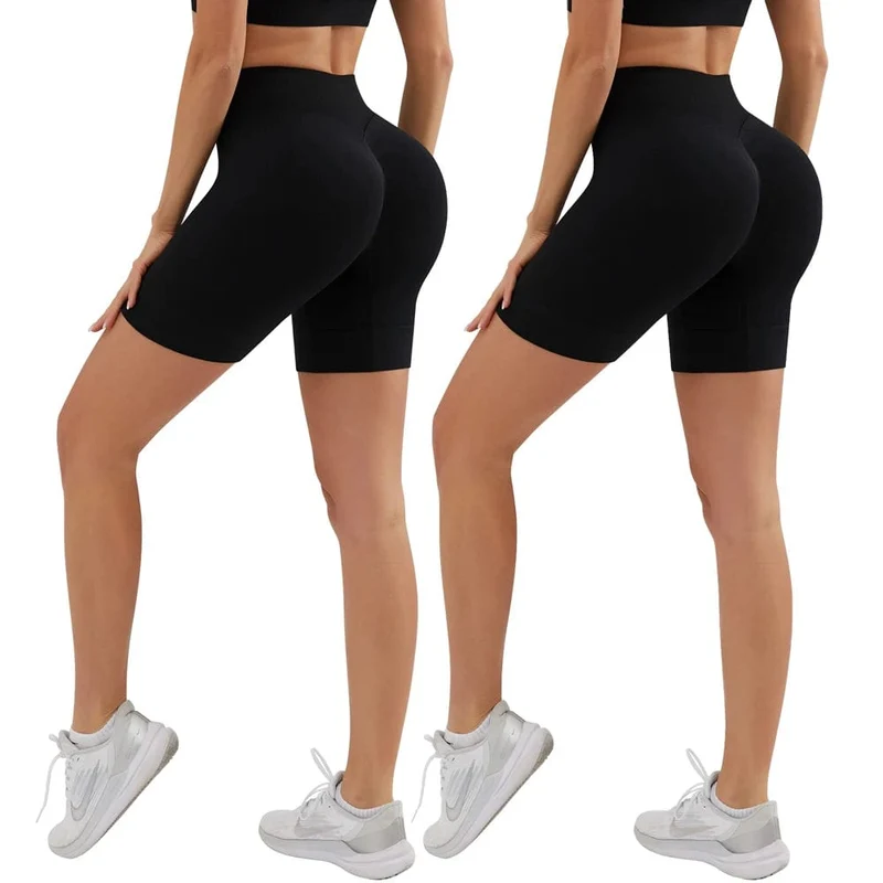 YADIFEN Nahtlose Sport-Shorts, hohe Taille, Push-Up-Yoga-Leggings, Elastizität, Laufen, Yoga-Shorts, atmungsaktiv, Damen-Radsport-Shorts