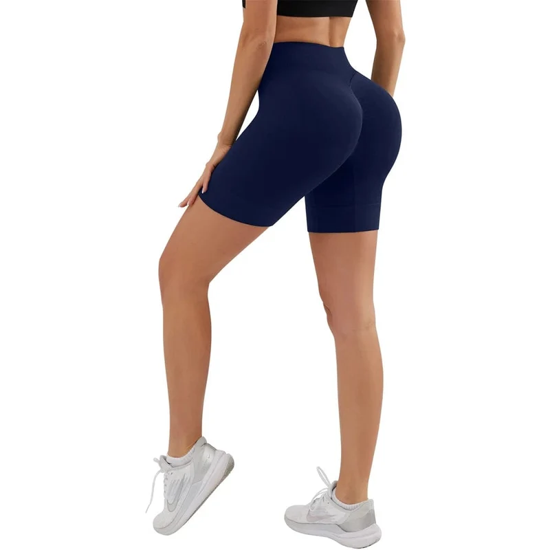 YADIFEN Nahtlose Sport-Shorts, hohe Taille, Push-Up-Yoga-Leggings, Elastizität, Laufen, Yoga-Shorts, atmungsaktiv, Damen-Radsport-Shorts
