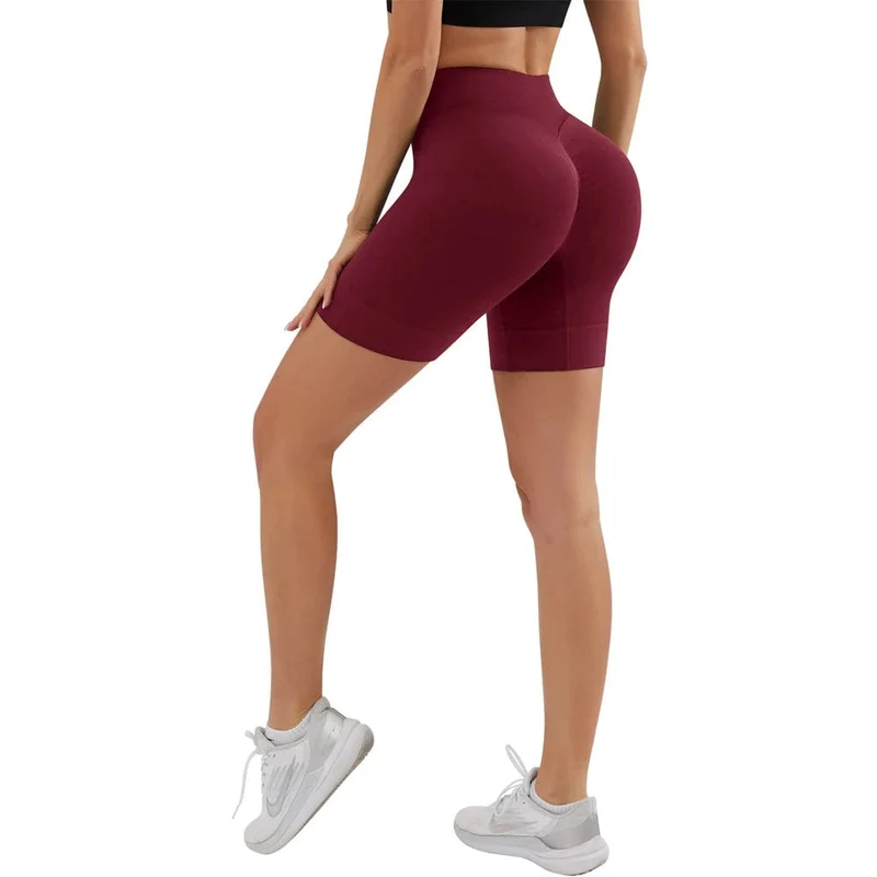 YADIFEN Nahtlose Sport-Shorts, hohe Taille, Push-Up-Yoga-Leggings, Elastizität, Laufen, Yoga-Shorts, atmungsaktiv, Damen-Radsport-Shorts