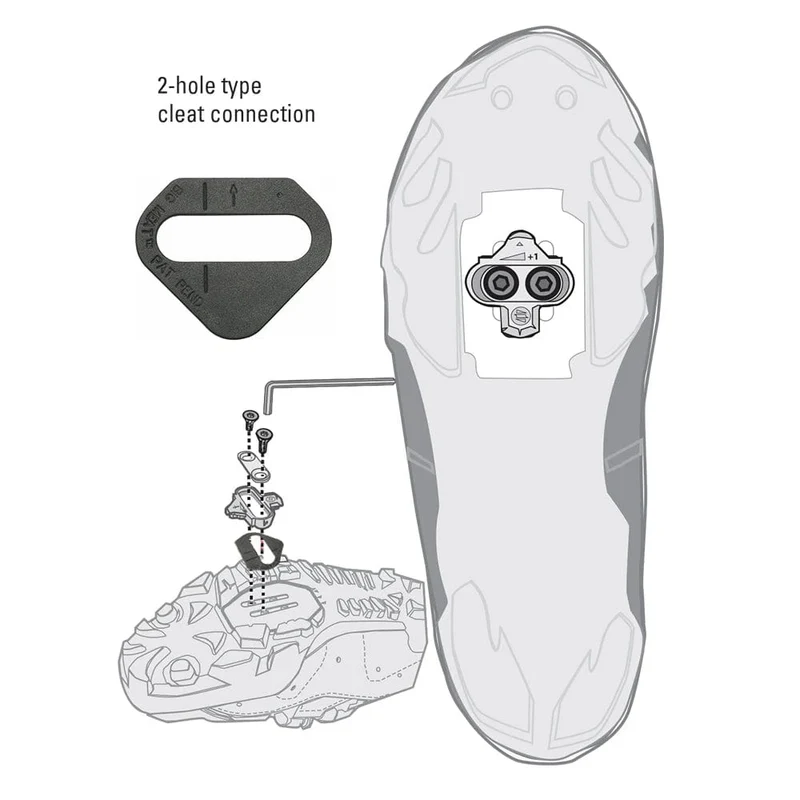 BikeFit Cleat Wedges für Shimano Road SPD-SL & MTB SPD ATAC SpeedPlay Crank Bros Cleats 8 Stück/Packung Bike Fitting