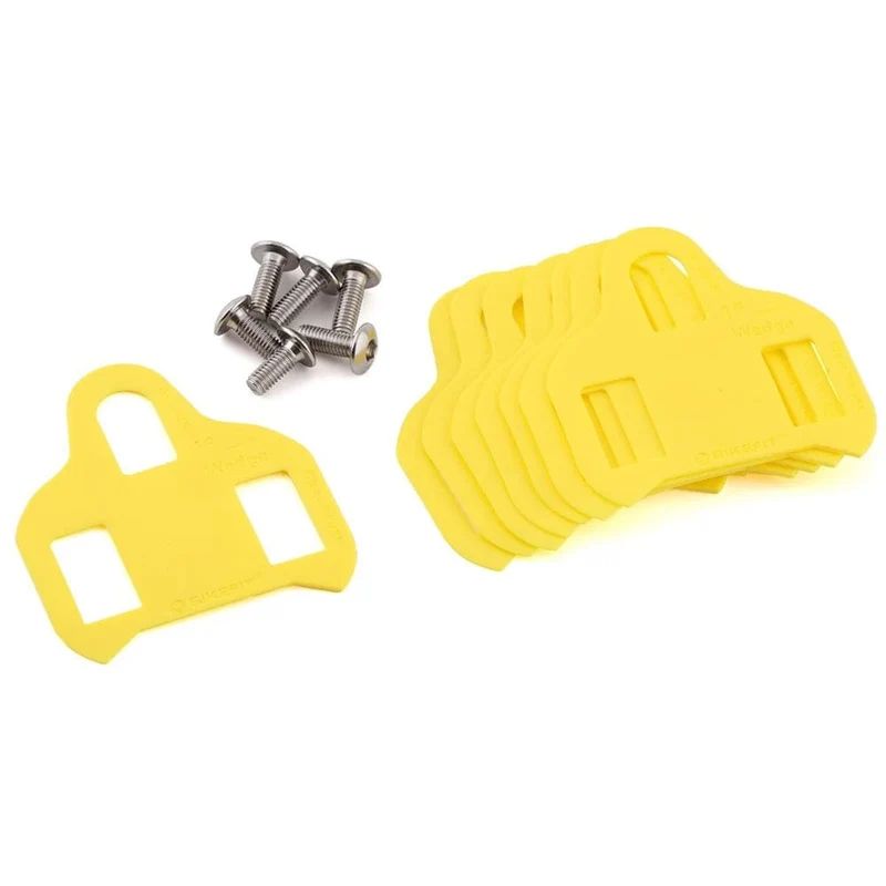 BikeFit Cleat Wedges für Shimano Road SPD-SL & MTB SPD ATAC SpeedPlay Crank Bros Cleats 8 Stück/Packung Bike Fitting
